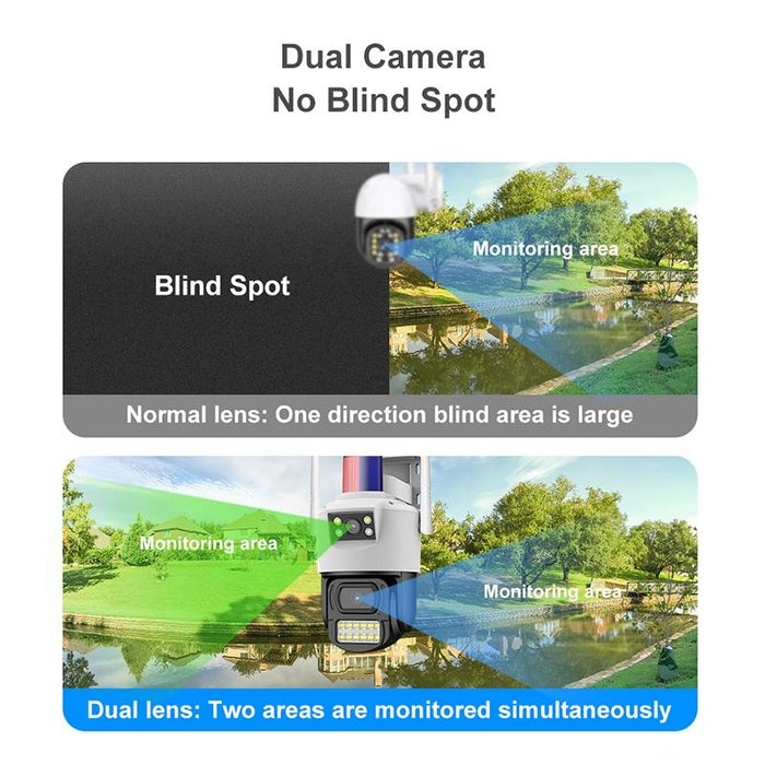 2Mp Outdoor Waterproof Wifi Dual Lens Surveillance Camera