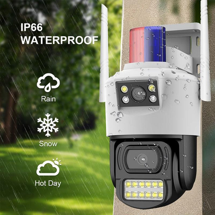 2Mp Outdoor Waterproof Wifi Dual Lens Surveillance Camera