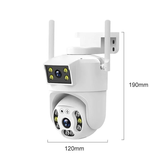 2Mp Outdoor Waterproof Wifi Dual Lens Surveillance Camera