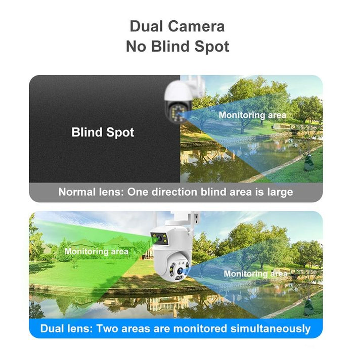 2Mp Outdoor Waterproof Wifi Dual Lens Surveillance Camera