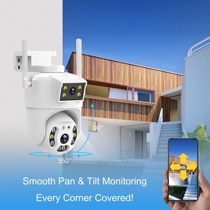 2Mp Outdoor Waterproof Wifi Dual Lens Surveillance Camera