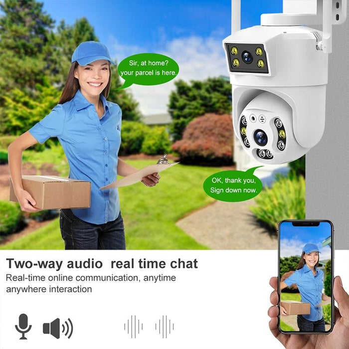 2Mp Outdoor Waterproof Wifi Dual Lens Surveillance Camera