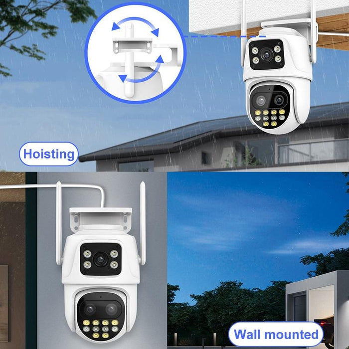 3Mp Wifi Triple Camera Supports Human Face Recognition & Ai Alarm