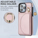 Ym007 Ring Holder Card Bag Skin Feel Phone Case For Iphone