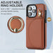 Ym007 Ring Holder Card Bag Skin Feel Phone Case For Iphone