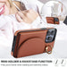 Ym007 Ring Holder Card Bag Skin Feel Phone Case For Iphone