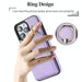 Ym007 Ring Holder Card Bag Skin Feel Phone Case For Iphone