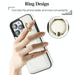 Ym007 Ring Holder Card Bag Skin Feel Phone Case For Iphone