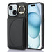 Ym007 Ring Holder Card Bag Skin Feel Phone Case For Iphone