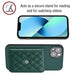 Rhombic Texture Card Bag Rfid Phone Case With Long Lanyard