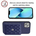 Rhombic Texture Card Bag Rfid Phone Case With Long Lanyard