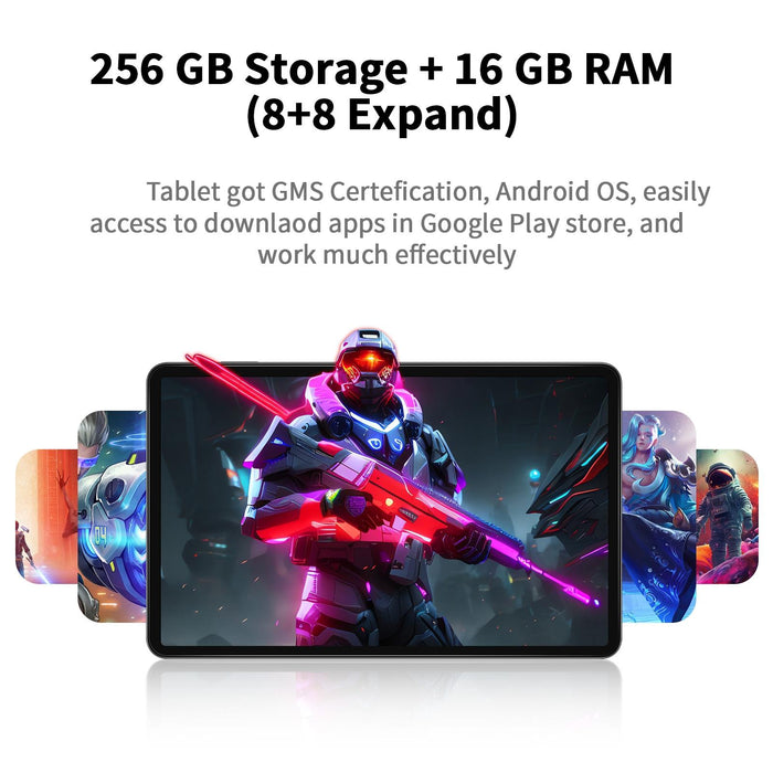 12 4G Lte Tablet 8Gb 256Gb Android 13 Octa Core Google Play