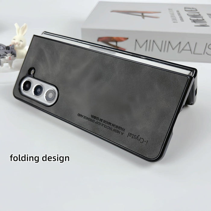 Foldable Crystal Leather Phone Case For Samsung Galaxy z