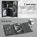 Zipper Multi Card Wallet Rhombic Leather Phone Case