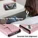 Zipper Multi Card Wallet Rhombic Leather Phone Case