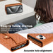 Zipper Multi Card Wallet Rhombic Leather Phone Case