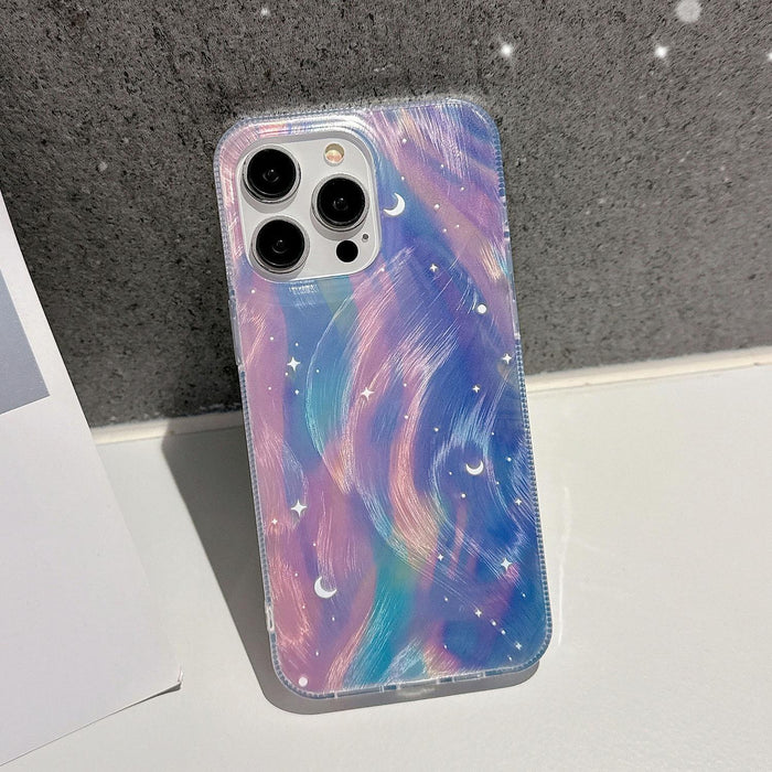 Iphone 15 Dual Layer Gradient Dream Starry Acrylic Hybrid