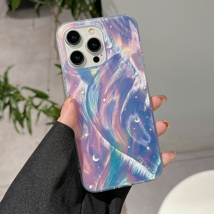 Iphone 15 Dual Layer Gradient Dream Starry Acrylic Hybrid