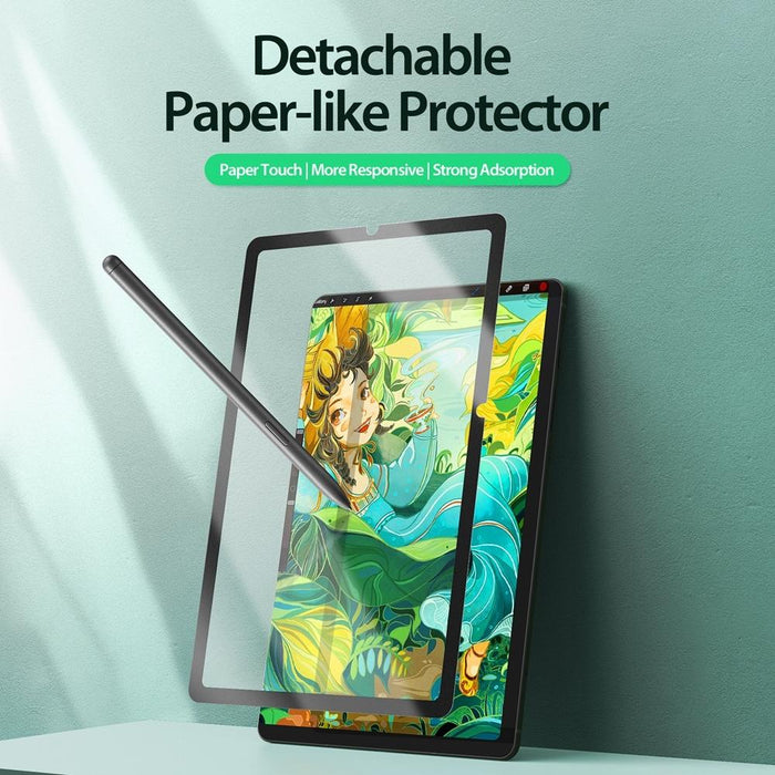 Naad Series Removable Paper-Like Screen Protector For Samsung Galaxy Tab S9 Fe+ / Tab S6 Lite / Tab S9 Fe