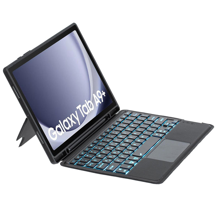 Detachable Bluetooth Keyboard Case For Samsung Galaxy Tab A9+ With Touch Backlight