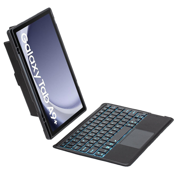 Detachable Bluetooth Keyboard Case For Samsung Galaxy Tab A9+ With Touch Backlight