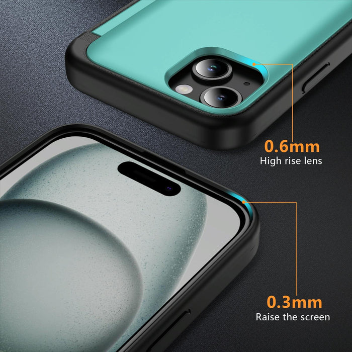 3 In 1 Flip Holder Phone Case For Iphone 15