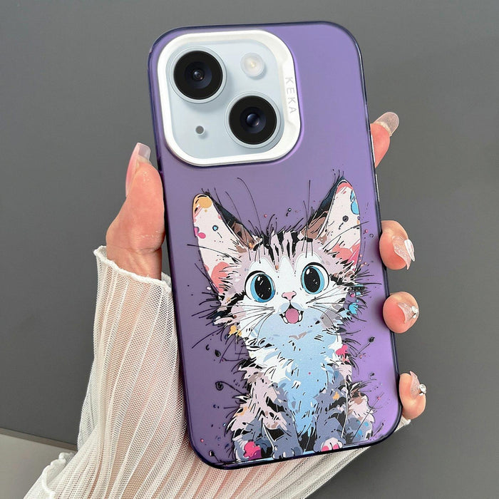 Dual Sided Imd Animal Graffiti Tpu Pc Phone Case For Iphone