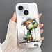 Dual Sided Imd Animal Graffiti Tpu Pc Phone Case For Iphone