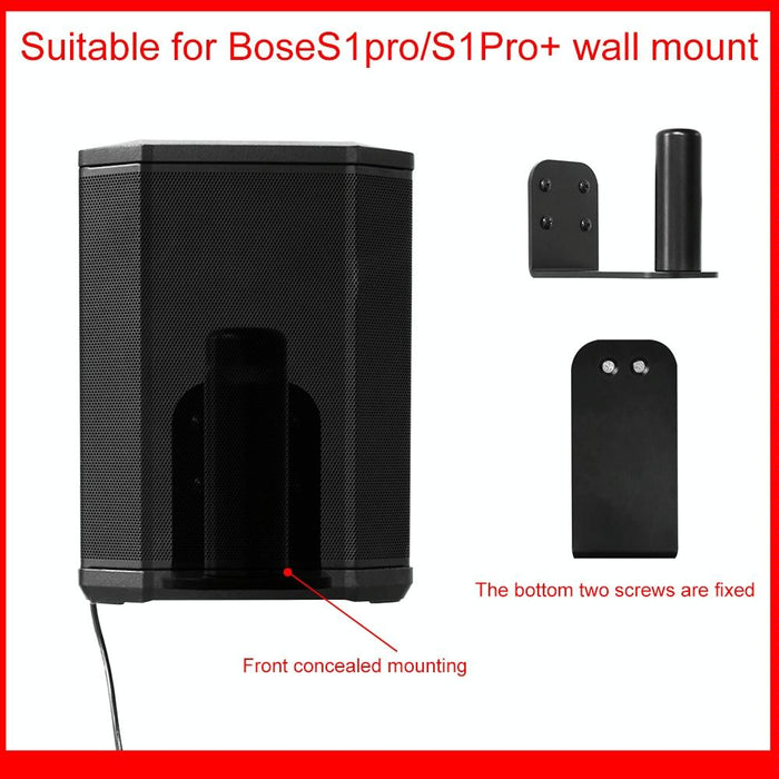 For Bose S1 Pro / S1 Pro+ Speaker Metal Wall-Mounted Bracket Black