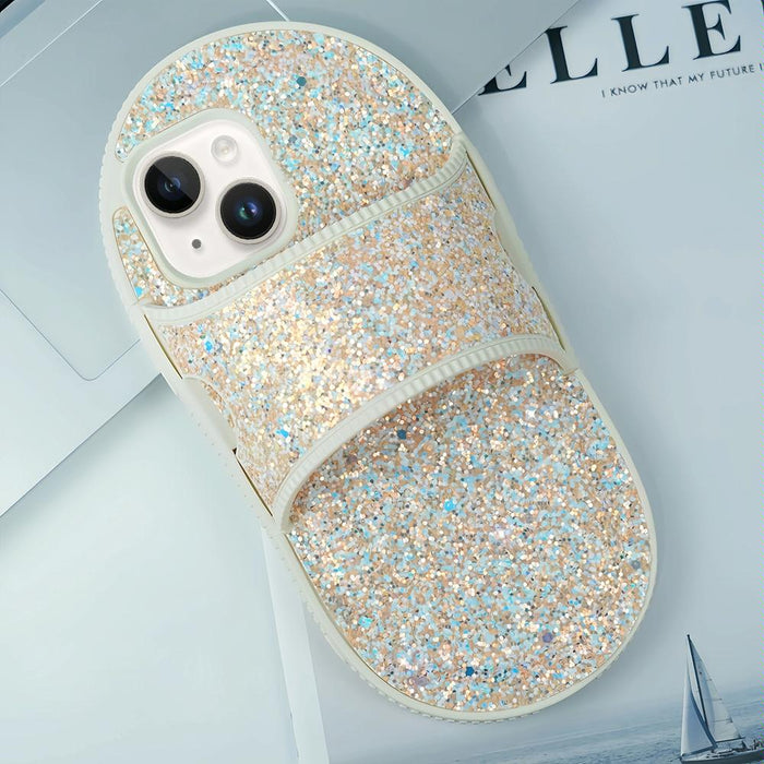 Creative Glitter Slipper Design Tpu Shockproof Phone Case