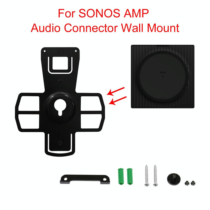 For Sonos Amp Multifunctional Audio Connector Wall Mount Bracket Black