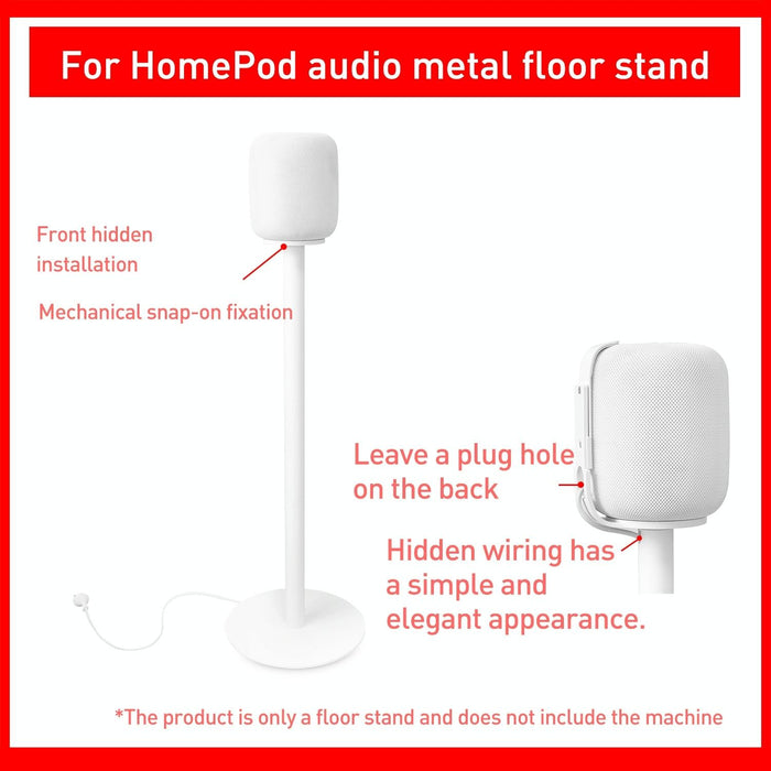 For Homepod 2 1 Pair / Pack Mini Smart Bluetooth Speaker Floor Stand