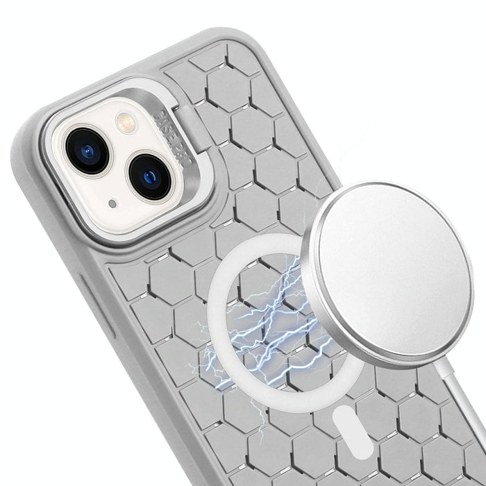 Honeycomb Radiating Lens Holder Magsafe Phone Case