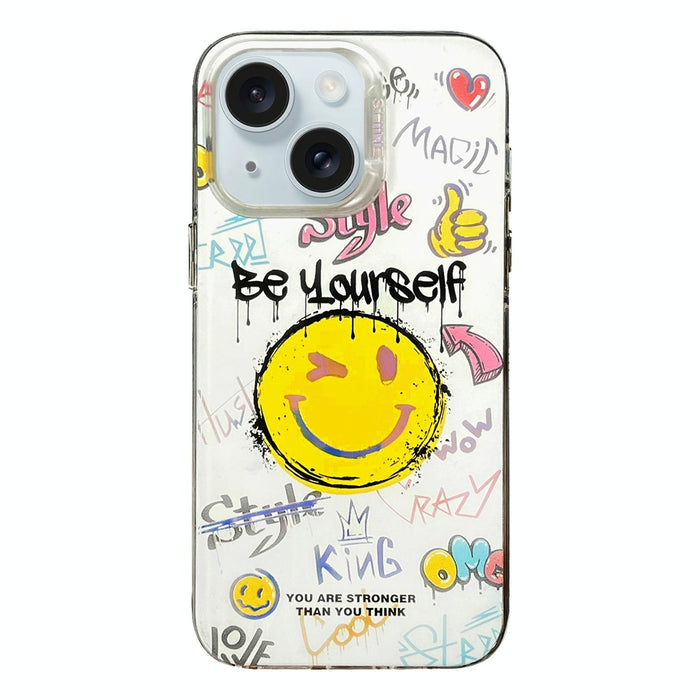 Colourful Pattern Tpu Pc Phone Case For Iphone 15