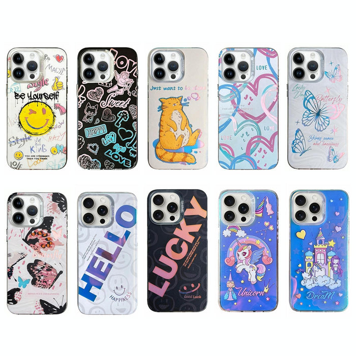 Colourful Pattern Tpu Pc Phone Case For Iphone 15