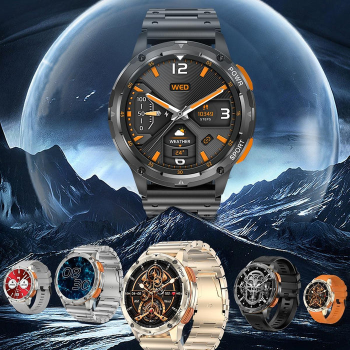 1.43 Inch Amoled Round Screen Steel Strap Smart Watch