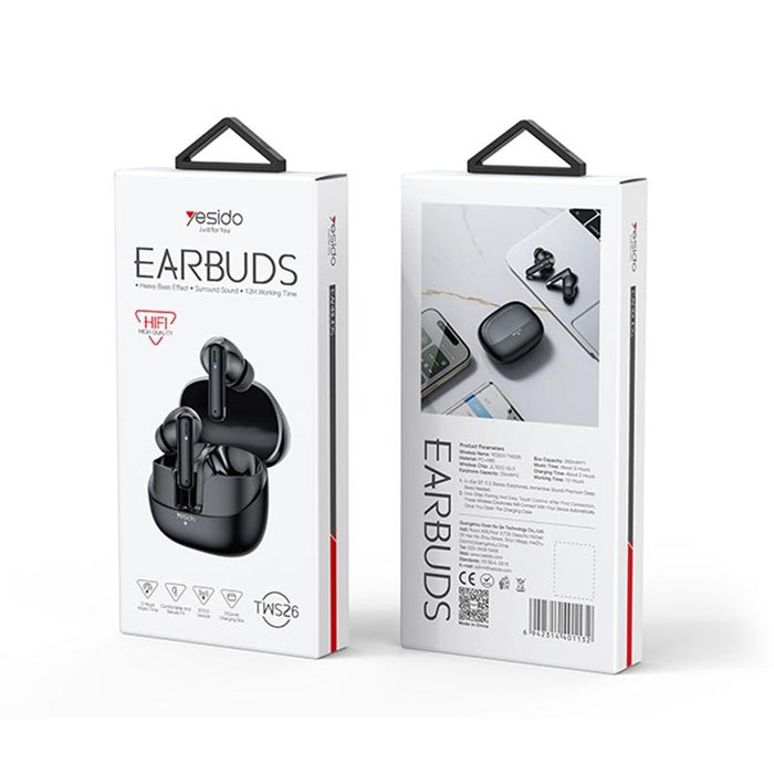 Tws26 Tws Wireless Bluetooth Earphone Black