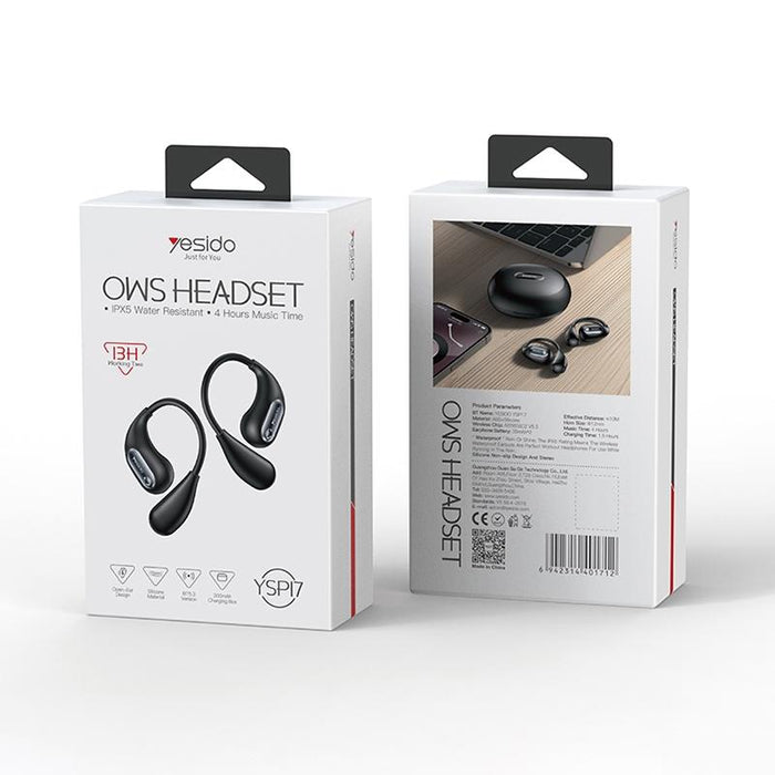 Ysp17 Ows Open Wireless Bluetooth Earphone Black