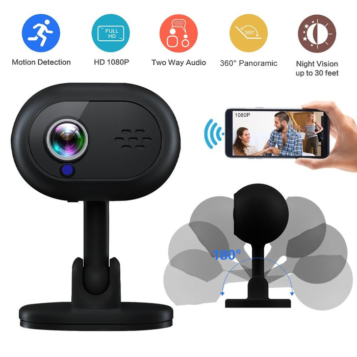 A25 Wireless Wifi Mini Night Vision Camera Black