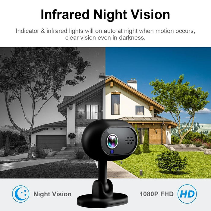 A25 Wireless Wifi Mini Night Vision Camera Black