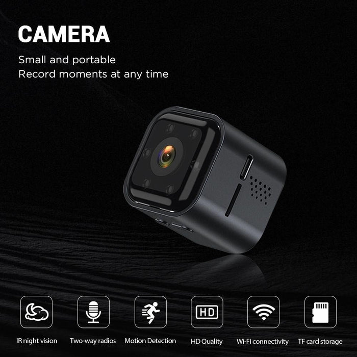 Outdoor Hd Mini Infrared Night Vision Smart Camera Black