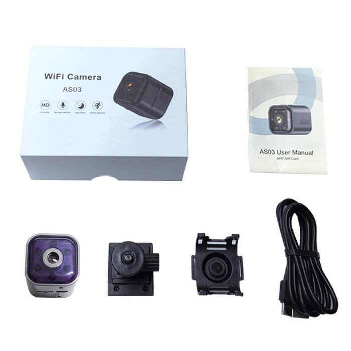 Outdoor Hd Mini Infrared Night Vision Smart Camera Black