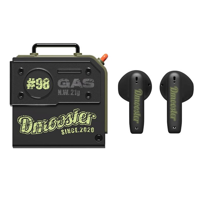 D37 Tws Oil Barrel Bluetooth Earphone Black Green