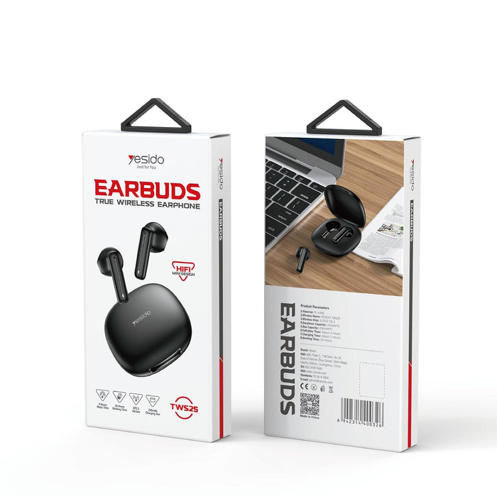 Tws25 Tws Wireless Bluetooth Earphone Black