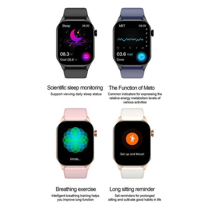 Ip68 Waterproof Smart Watch Bluetooth Blood Oxygen Monitoring