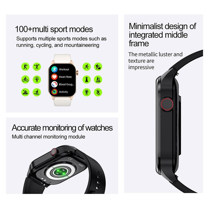 Ip68 Waterproof Smart Watch Bluetooth Blood Oxygen Monitoring