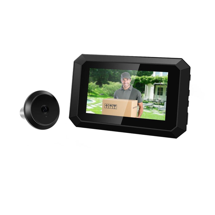 3.97 Inch 1080P Smart Digital Door Concealed Viewer Wide Angle With Night Vision