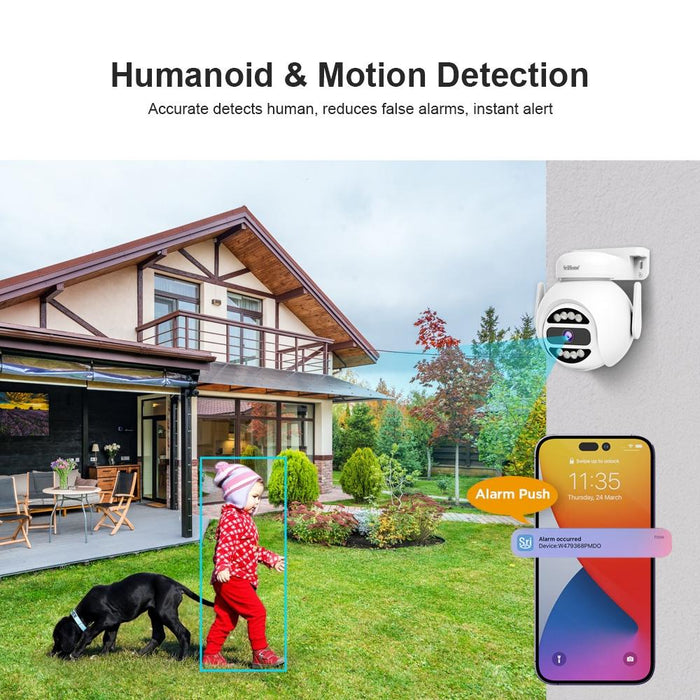 4Mp Ip66 Waterproof Motion Detection Night Vision Wifi Hd Camera