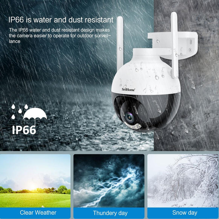 2Mp Ip66 Waterproof Ai Auto Tracking Night Vision Wifi Hd Camera