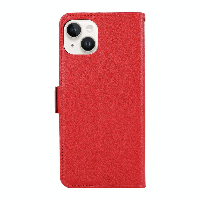 Abeel Side Magnetic Litchi Pattern Leather Rfid Phone Case